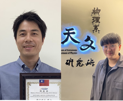 (Left) Tetsuya Hashimoto at the department of physics at National Chung Hsing University. (Right) Tzu-Yin Hsu at the department of physics at National Tsing Hua University.